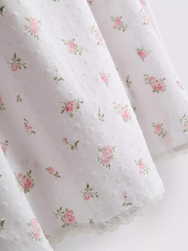 Βαμβακερή πουκαμίσα με floral μοτίβο