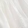 Βαμβακερό καμιζόλα με κεντημένο φούστα πεπλούμ