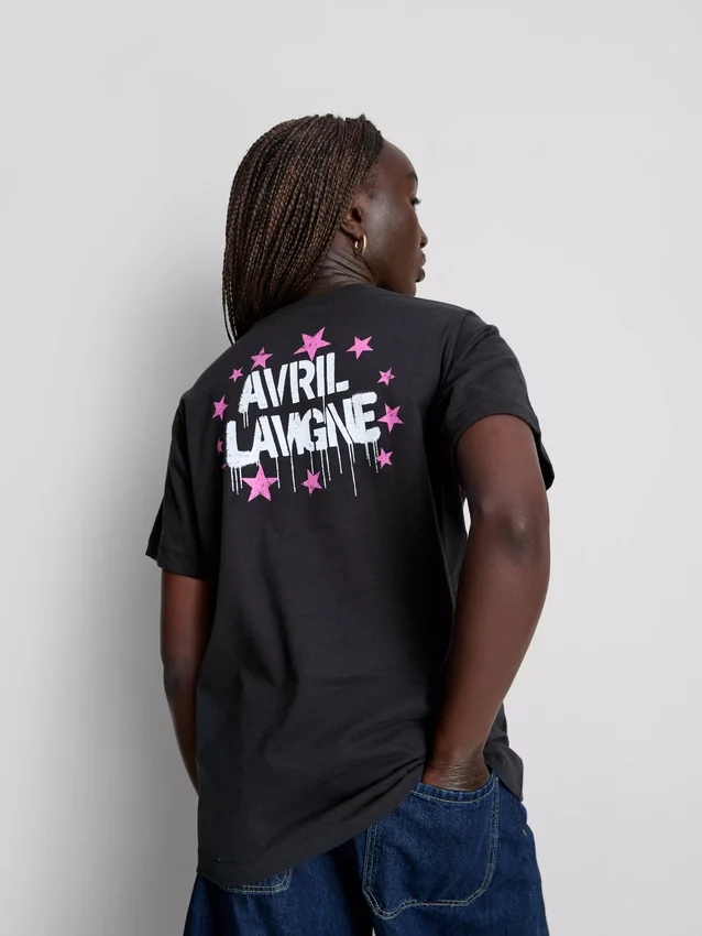 Βαμβακερό μπλουζάκι με γραφικό σχέδιο της Avril Lavigne