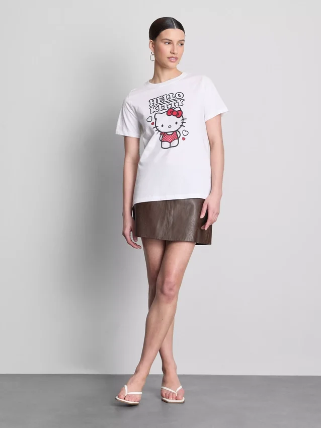 Βαμβακερό μπλουζάκι με σχέδιο Hello Kitty