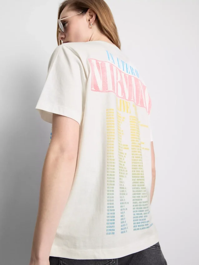 Βαμβακερό μπλουζάκι Nirvana Rainbow Tour