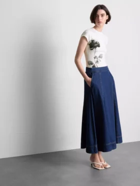 Βαμβακερό παιδικό μπλουζάκι με floral τύπωμα