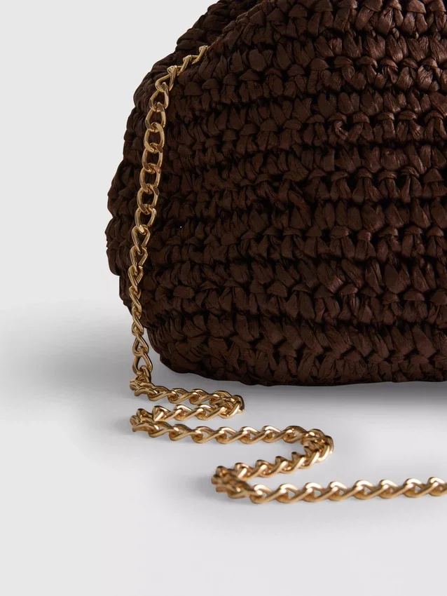 Υφασμένη τσάντα clutch